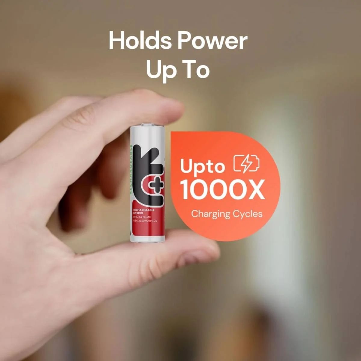 Uniross AA Ni-MH Rechargeable Batteries 2500mAh Hybrio 2-Pack - Image 3
