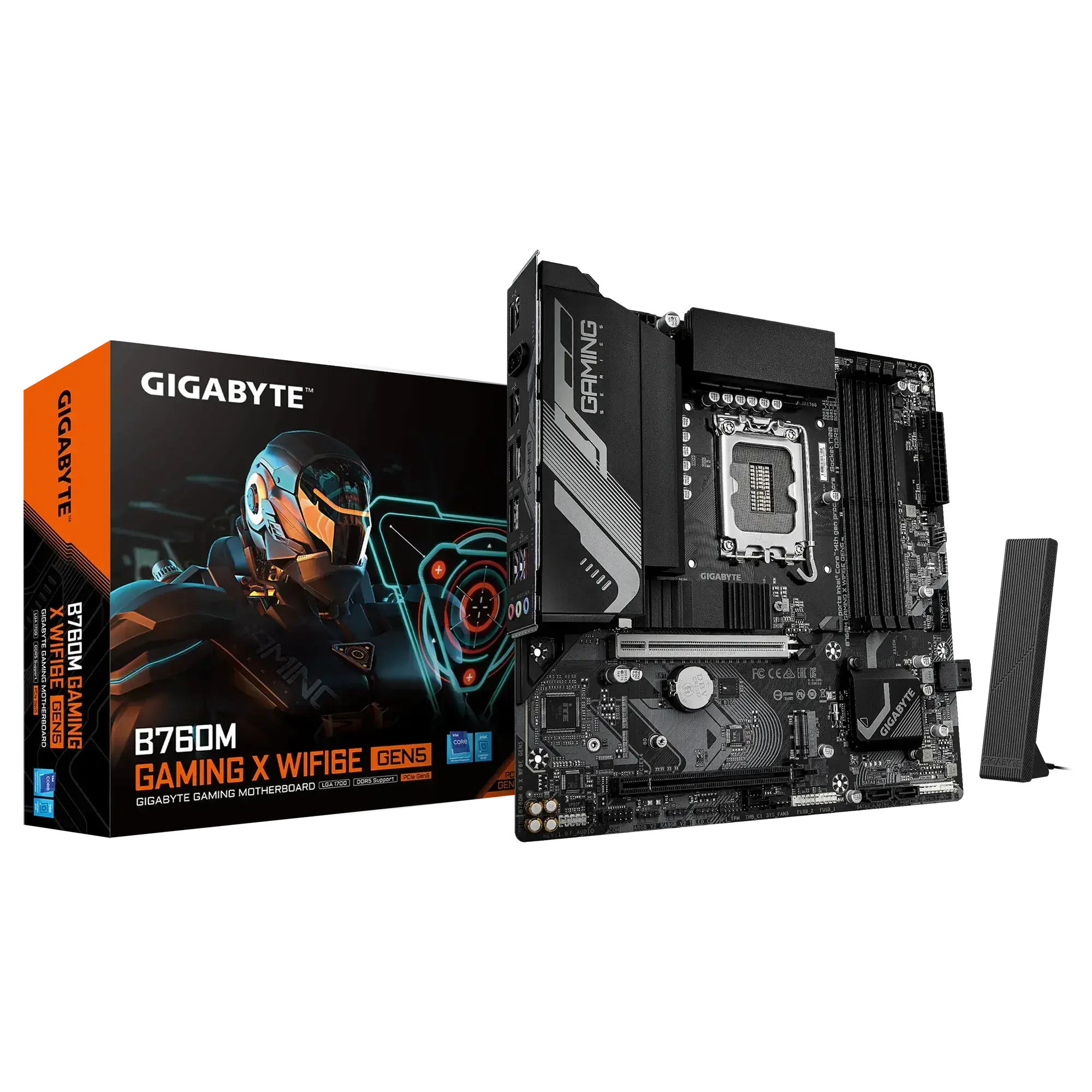 GIGABYTE B760M GAMING X WiFi 6E Bluetooth Gen5 DDR5 Motherboard