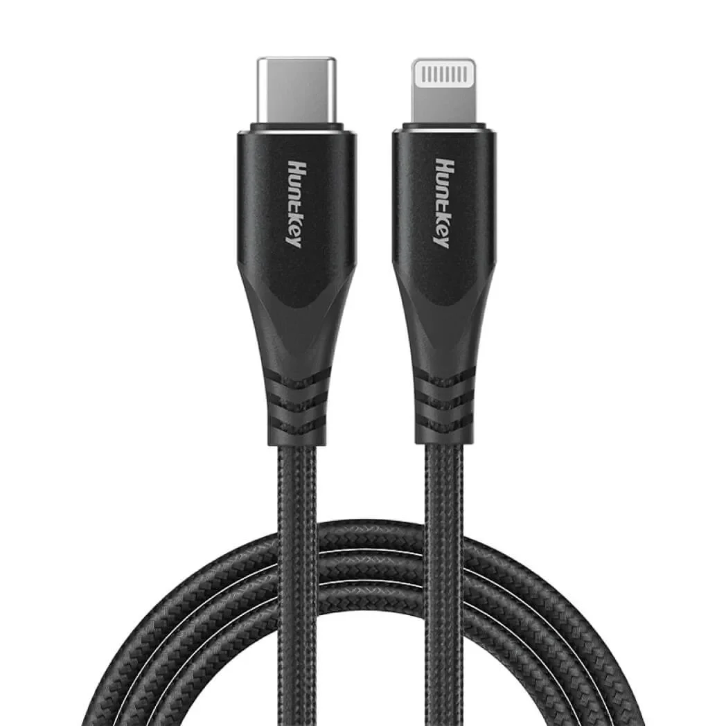 Huntkey MFi USB-C to Lightning Braided Fast Charging Cable – 1.5M