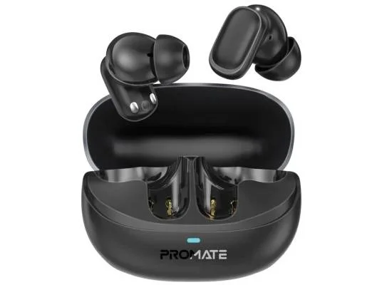 Promate Lush True Wireless In-Ear Earbuds, Bluetooth 5.1, HD Sound, Mic, IPX5, 20H Playback, Touch Controls & Auto-Pairing - White - Image 5