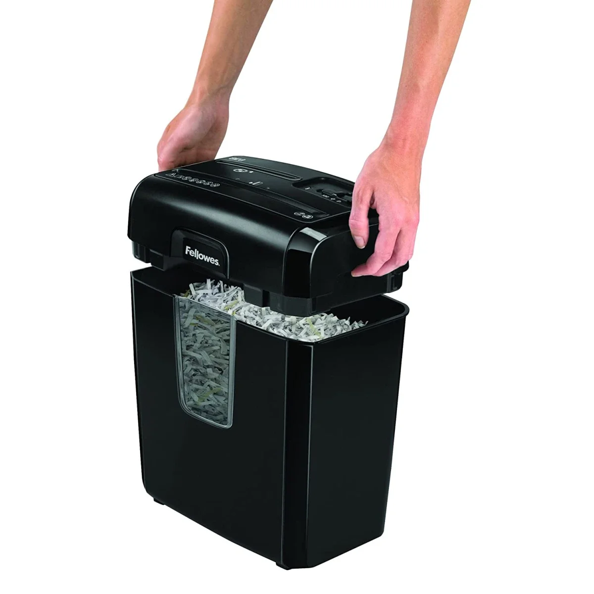 فرامة ورق Fellowes Powershred H-8C قص متقاطع 8 أوراق مع قفل أمان - Thumbnail 4