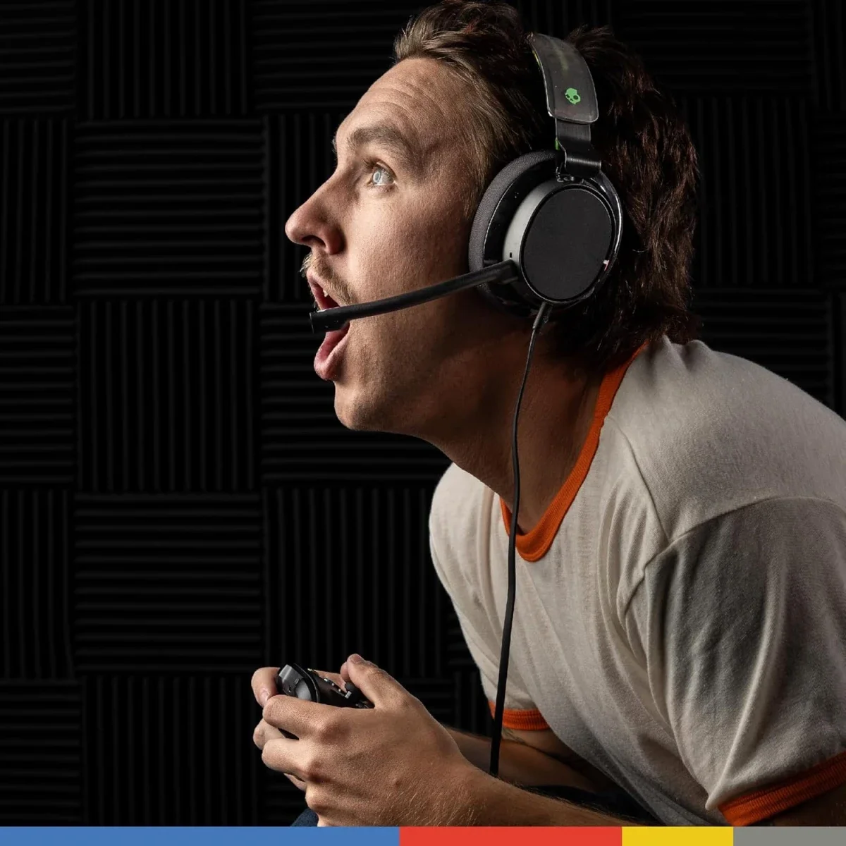 Skullcandy SLYR Pro Wired Multi-Platform Gaming Headset Black/Green - Thumbnail 6