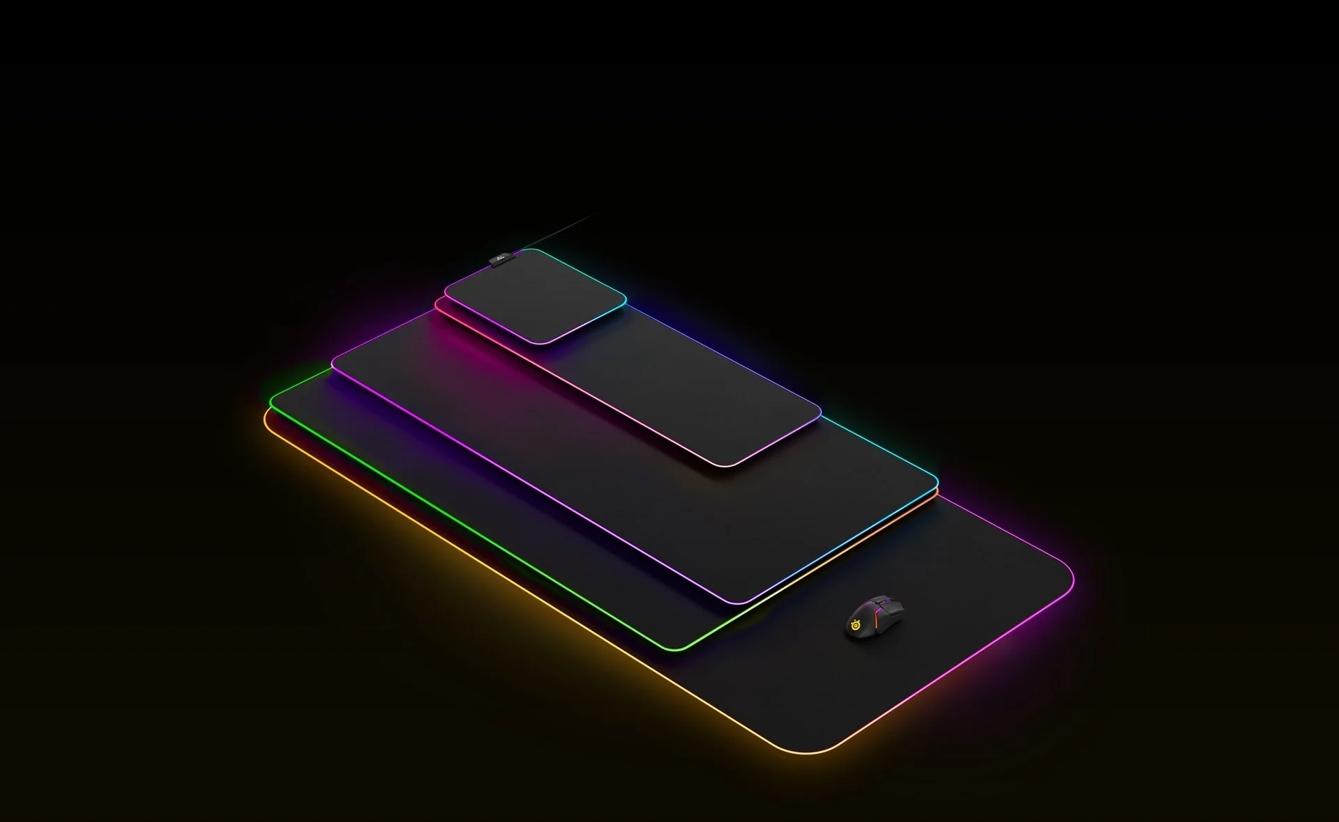 لوحة ماوس ألعاب SteelSeries QcK Prism Cloth 3XL بإضاءة RGB - Thumbnail 3