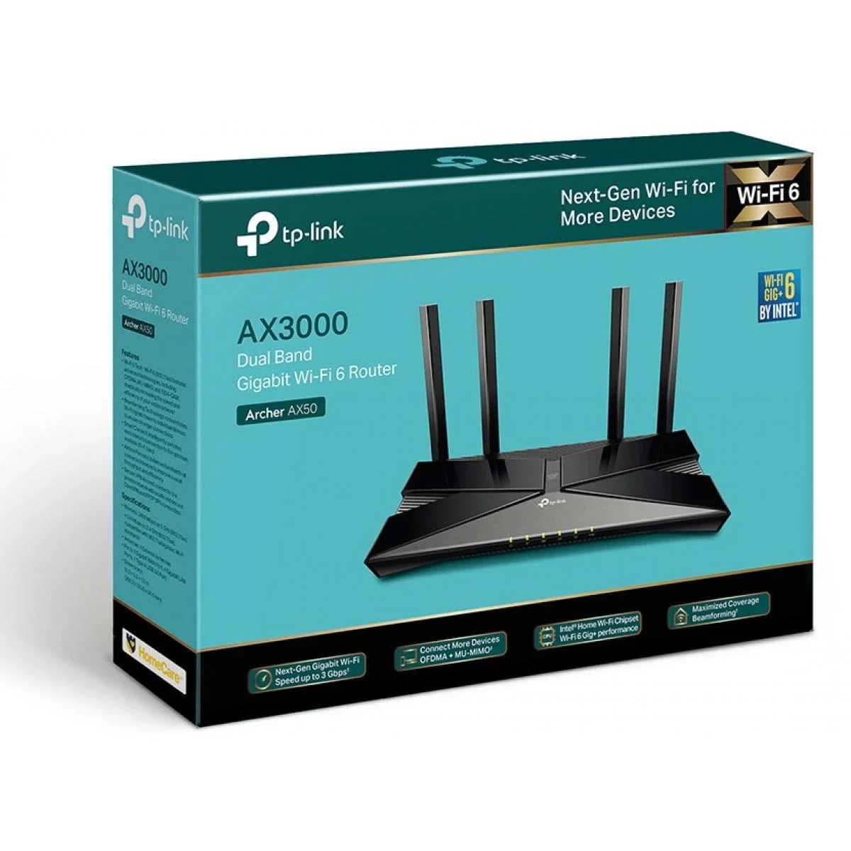 راوتر TP-LINK Archer AX53 Wi‑Fi 6 ثنائي النطاق AX3000 جيجابت