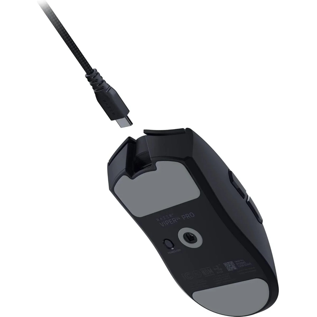 Razer Viper V4 Pro Wireless Gaming Mouse, 50g, 50K DPI, 8K Polling, Gen-4 Optical Switches, Optical Scroll Wheel, USB-C Charging, PC & Mac – Black - Image 5