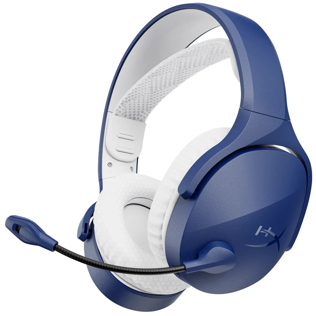 سماعة ألعاب HyperX Cloud Jet لاسلكية مزدوجة وبلوتوث مع تشغيل حتى 25 ساعة، أزرق - Thumbnail 2