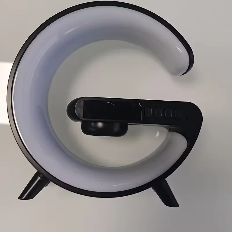 محطة شحن لاسلكي 15W مع مصباح مكتب RGB وسماعة بلوتوث – حجم كبير - Thumbnail 2