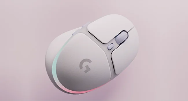ماوس ألعاب لاسلكي Logitech G705 بإضاءة LIGHTSYNC RGB ودقة 8,200 DPI، أبيض ميست - Thumbnail 11