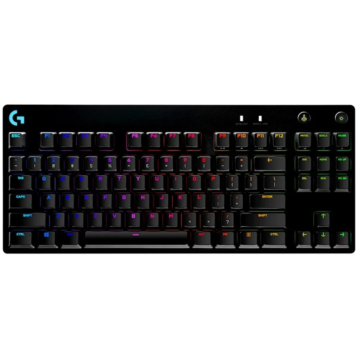 كيبورد ألعاب Logitech G Pro X TKL ميكانيكي سلكي بمفاتيح GX Blue Clicky - أسود - Thumbnail 3
