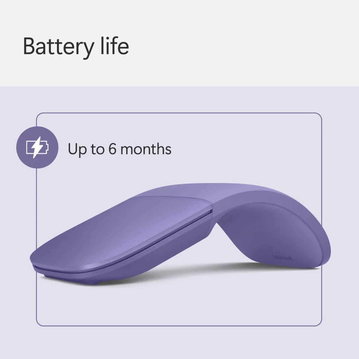 ماوس لاسلكي Microsoft Surface Arc Mouse بلوتوث بنفسجي EP2-38231 - Image 7