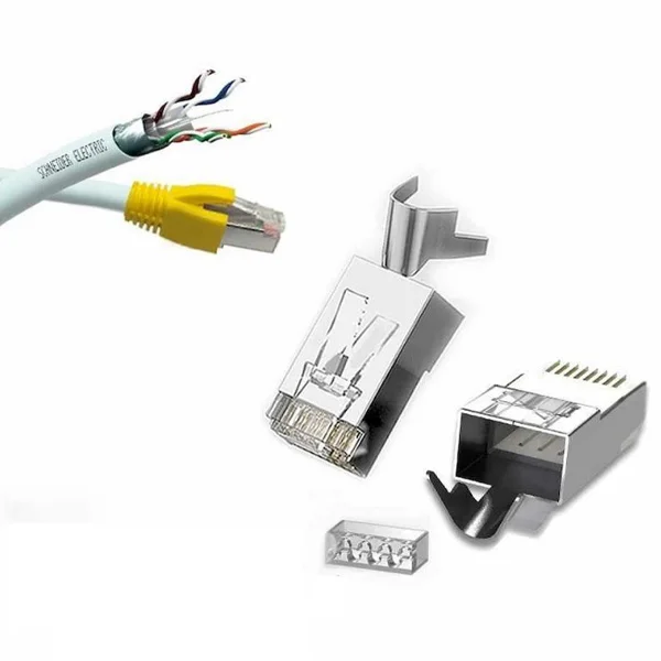 Ugreen NW123-70316 RJ45 CAT6A/CAT7 Shielded Modular Plug Connector 10PCS - Thumbnail 2