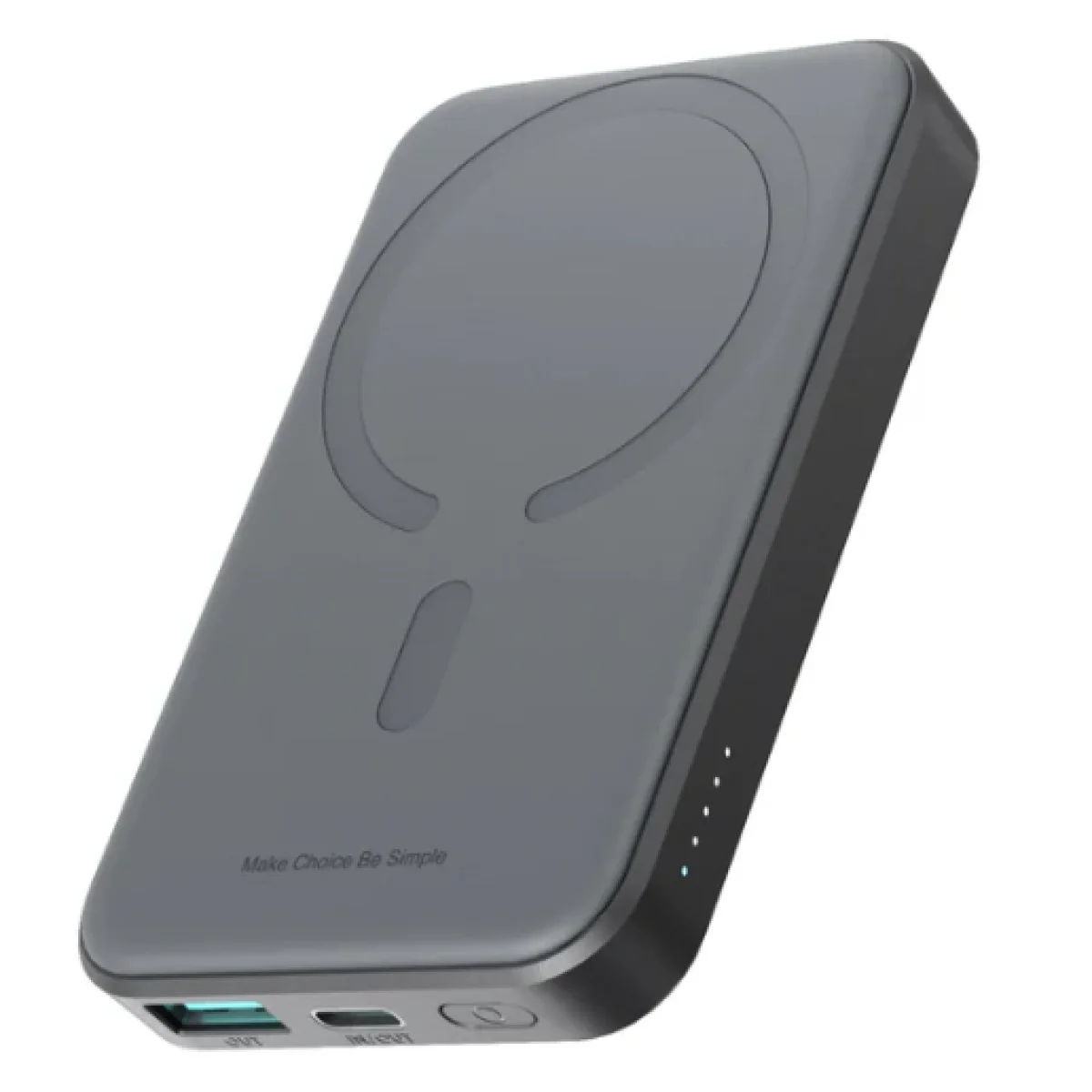 JOYROOM JR-W020 20W Mini Magnetic Wireless Power Bank 5000mAh Black - Image 2