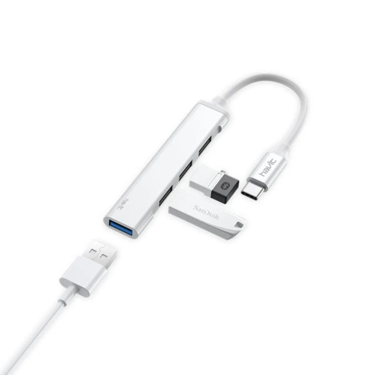 HAVIT HB41 Type-C Hub with USB 3.0, HDMI and Card Reader - Thumbnail 2