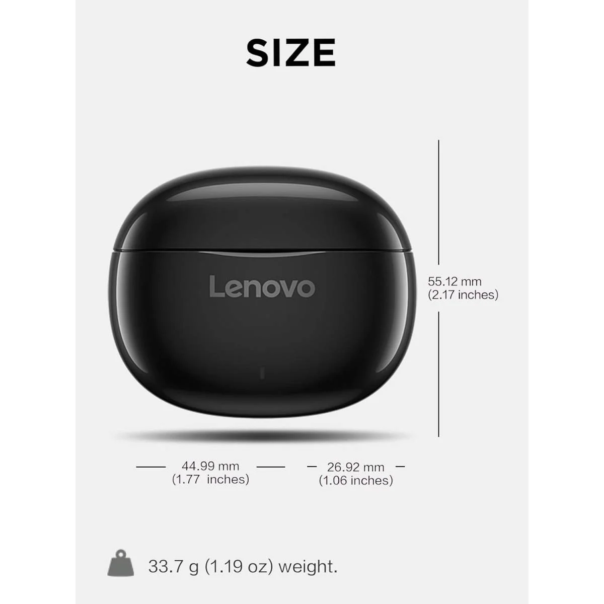 سماعات أذن لاسلكية Lenovo E310 بلوتوث 5.3 وENC وسماعة 13 مم وبطارية 20 ساعة أسود - Image 5