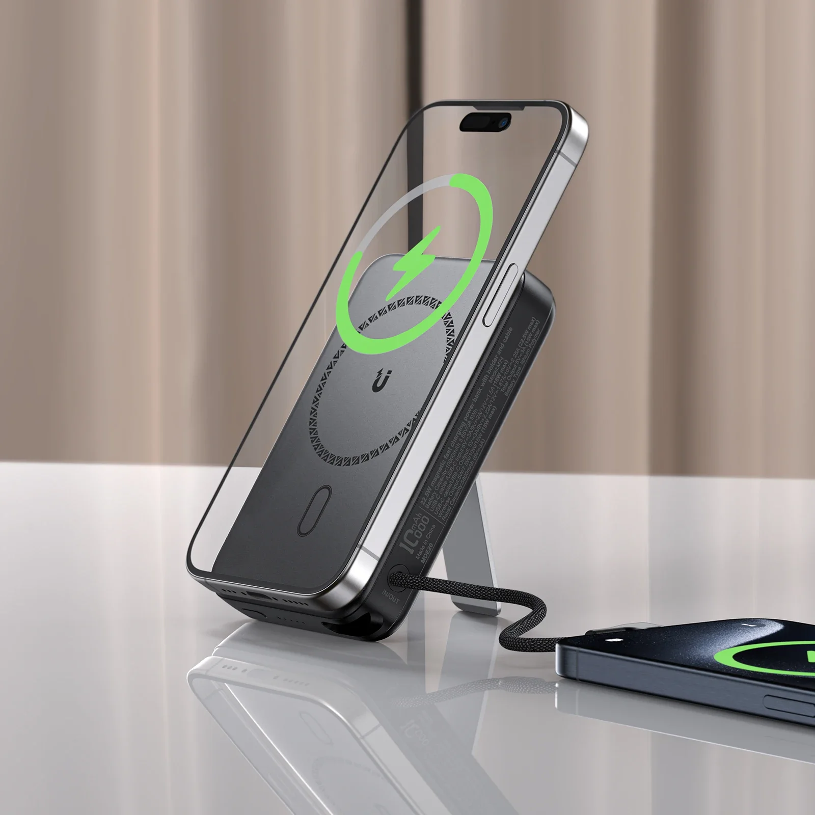 باور بانك ACEFAST M24 مغناطيسي لاسلكي 10000mAh بشحن سريع 22.5W - Thumbnail 14