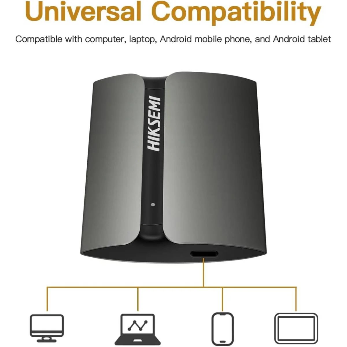 SSD محمول Hiksemi SHIELD بسعة 1TB وUSB 3.2 Type-C وسرعة 560MB/s - Thumbnail 5