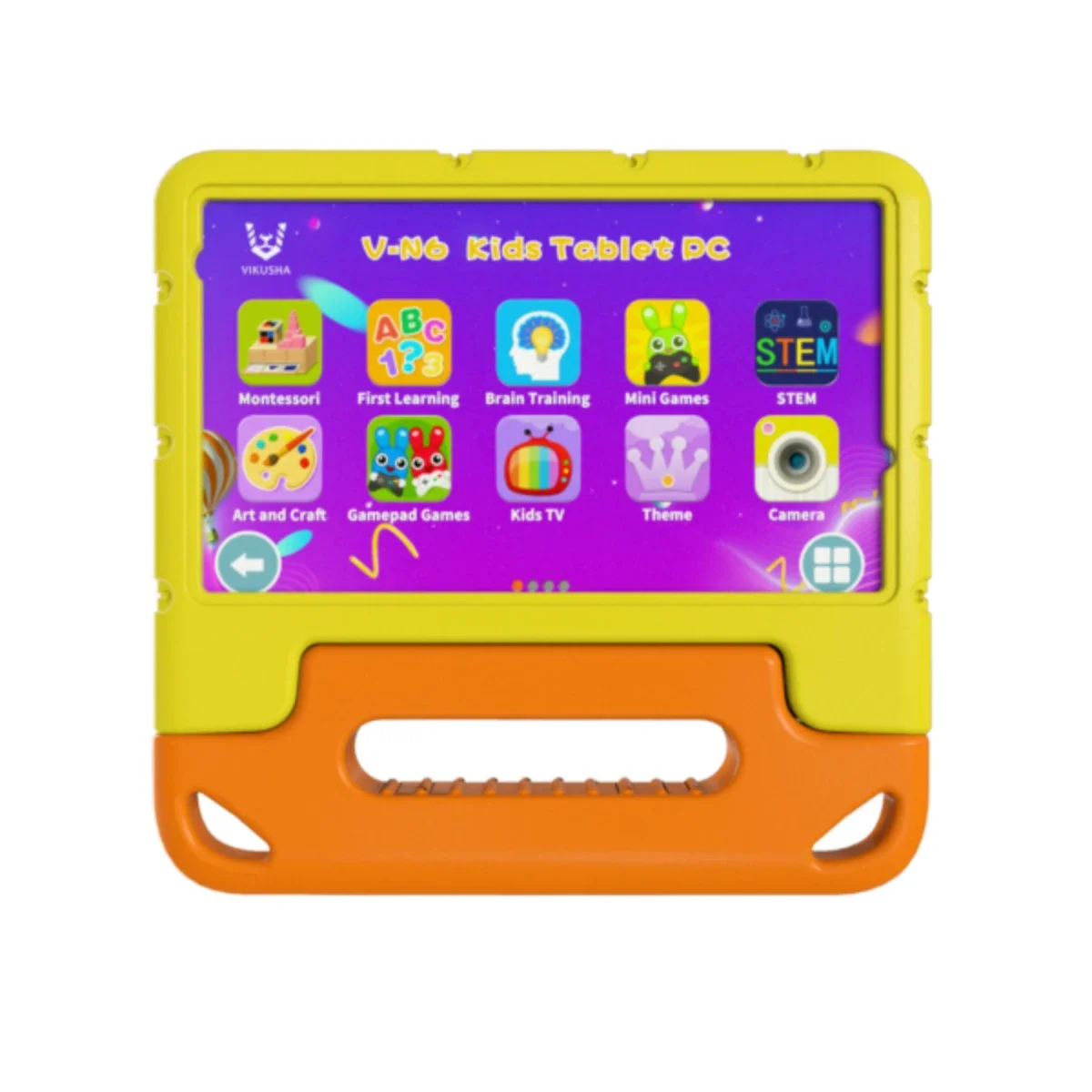 جهاز لوحي للأطفال VIKUSHA V-N6 بشاشة IPS 8 إنش وذاكرة 3GB وسعة 64GB
