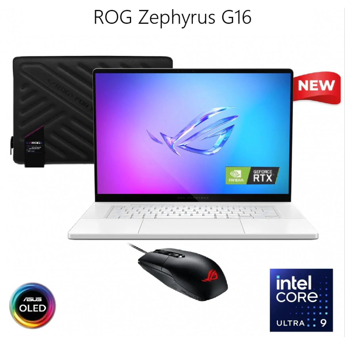 لابتوب ألعاب Asus ROG Zephyrus G16 (2025) 16 إنش 2.5K OLED 240Hz، Core Ultra 9 285H، RTX 5090، رام 64GB، SSD 1TB