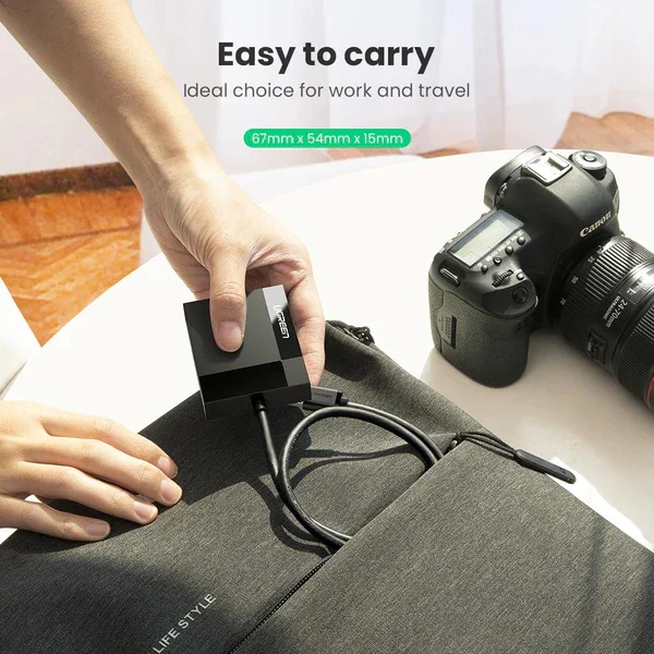 قارئ بطاقات Ugreen 30333 4 في 1 USB 3.0 لبطاقات SD/TF/CF/MS - Image 2