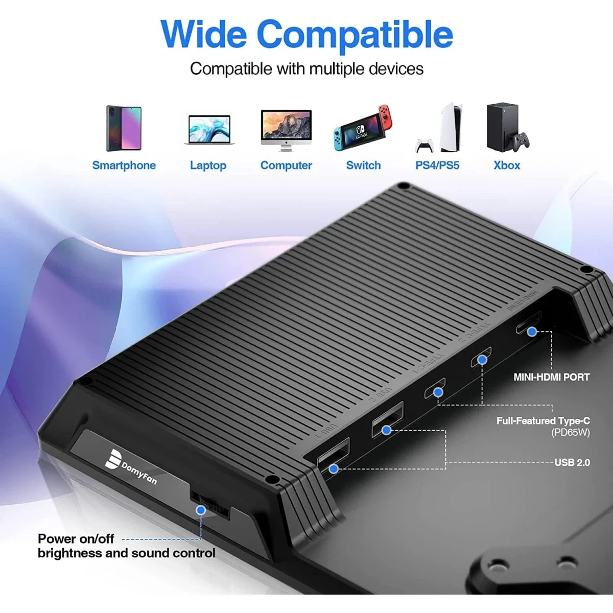 شاشة محمولة V2COM L2 IPS HD تعمل باللمس 13 إنش - Thumbnail 5