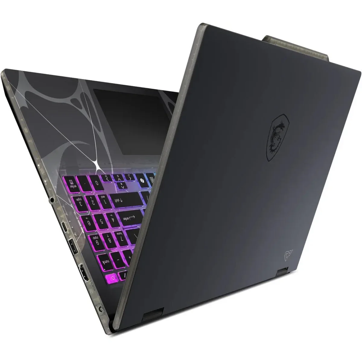 MSI Cyborg 15 (2025) B2RWFKG Gaming Laptop, Intel Core 7 240H, RTX 5060, 15.6-inch FHD IPS 144Hz, 16GB RAM, 512GB SSD, Translucent Black - Image 6