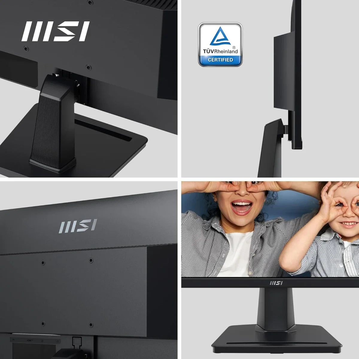 شاشة MSI PRO MP225 22 إنش Full HD VA بتردد 100Hz وزمن استجابة 1ms، HDMI وVGA، أسود - Thumbnail 3