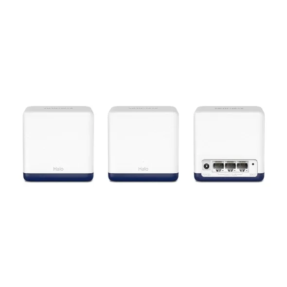 نظام تقوية واي فاي MERCUSYS Halo H50G AC1900 ثنائي النطاق، 3 وحدات، منافذ جيجابت، VPN ورقابة أبوية - Thumbnail 2