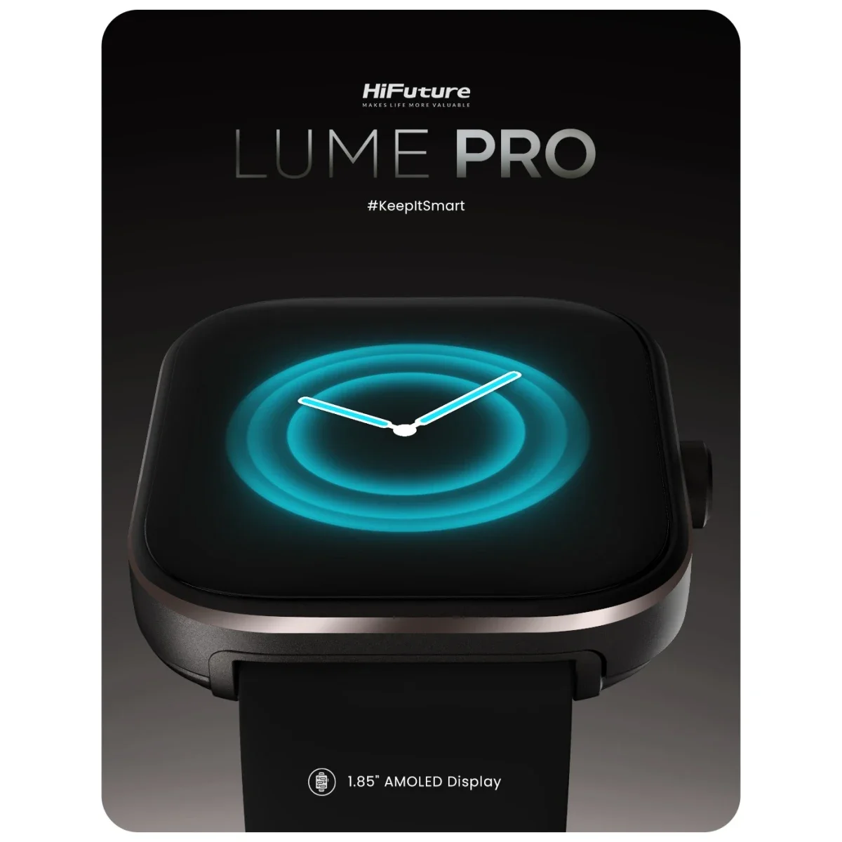 HiFuture LUME Pro Smartwatch 1.85-inch AMOLED Display with Wireless Calling, Dark Green - Thumbnail 2