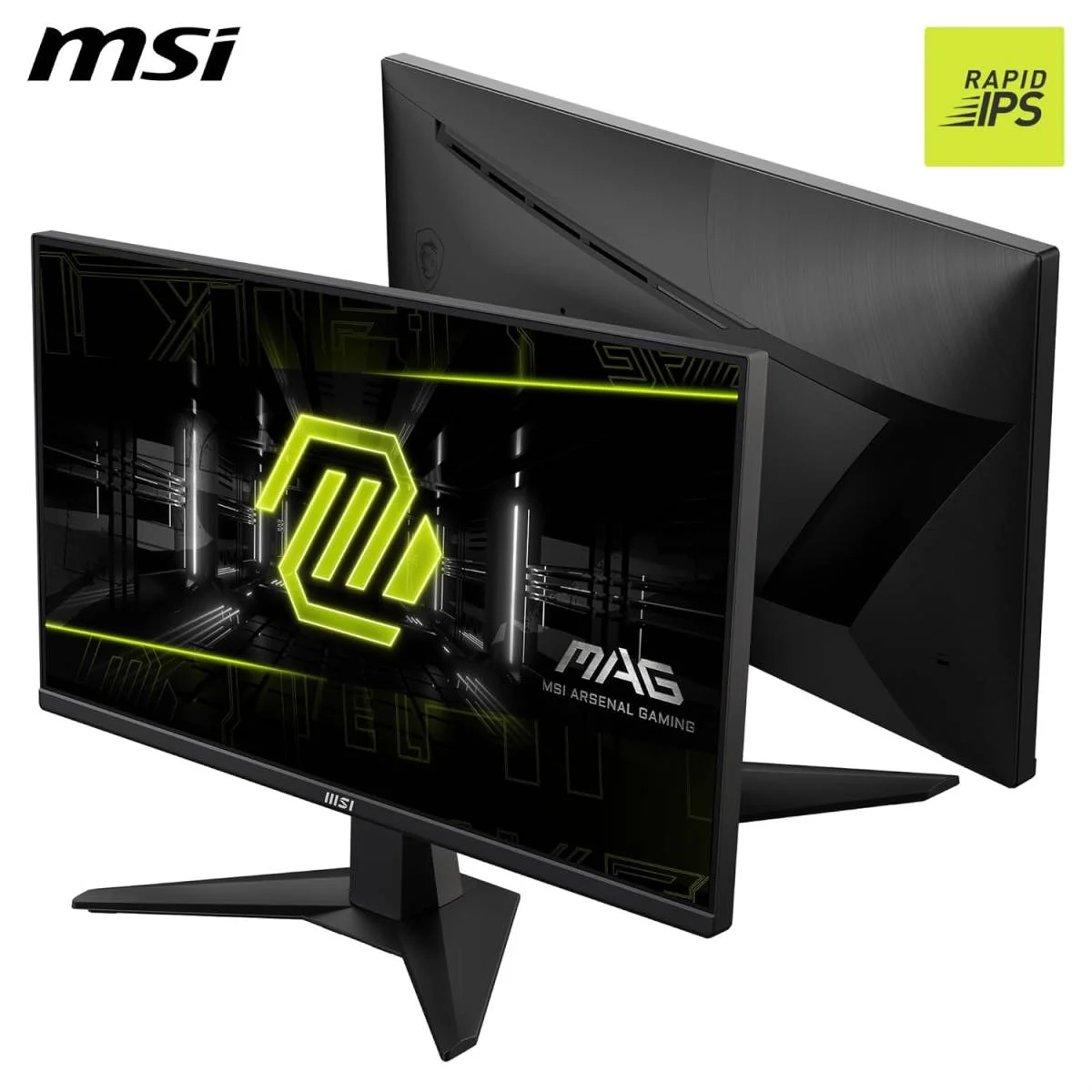 MSI 24.5-inch Flat FHD Gaming Monitor, 200Hz, 0.5ms Rapid IPS, HDR Ready, AMD FreeSync Premium, Black, 3-Year Warranty – MAG 255F E20 - Thumbnail 2