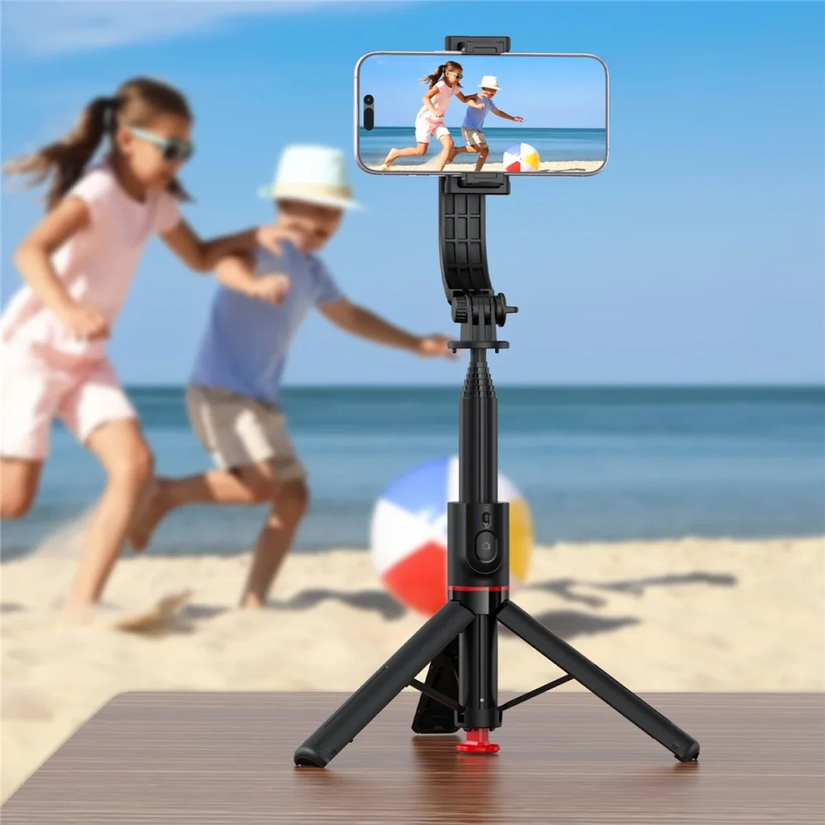 ACEFAST E42 Bluetooth Selfie Stick with Auto-Open Tripod Stand and Remote Control - Black - Thumbnail 8