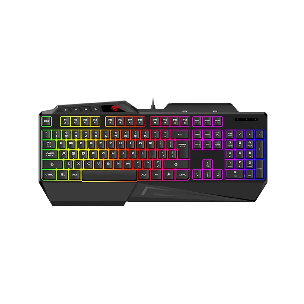 كيبورد ألعاب HAVIT KB488L متعدد الوظائف بإضاءة خلفية