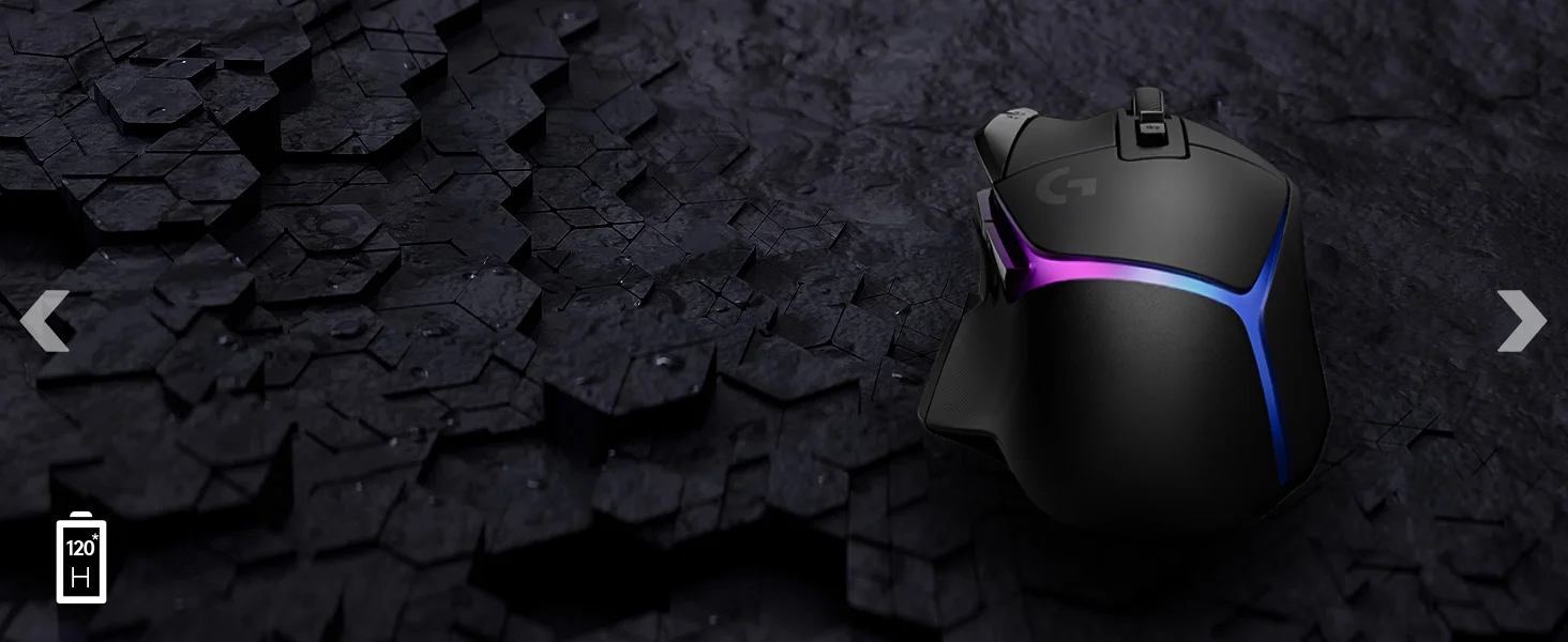 ماوس ألعاب Logitech G502 X PLUS لاسلكي LIGHTSPEED بمستشعر HERO 25K، أبيض - Thumbnail 16