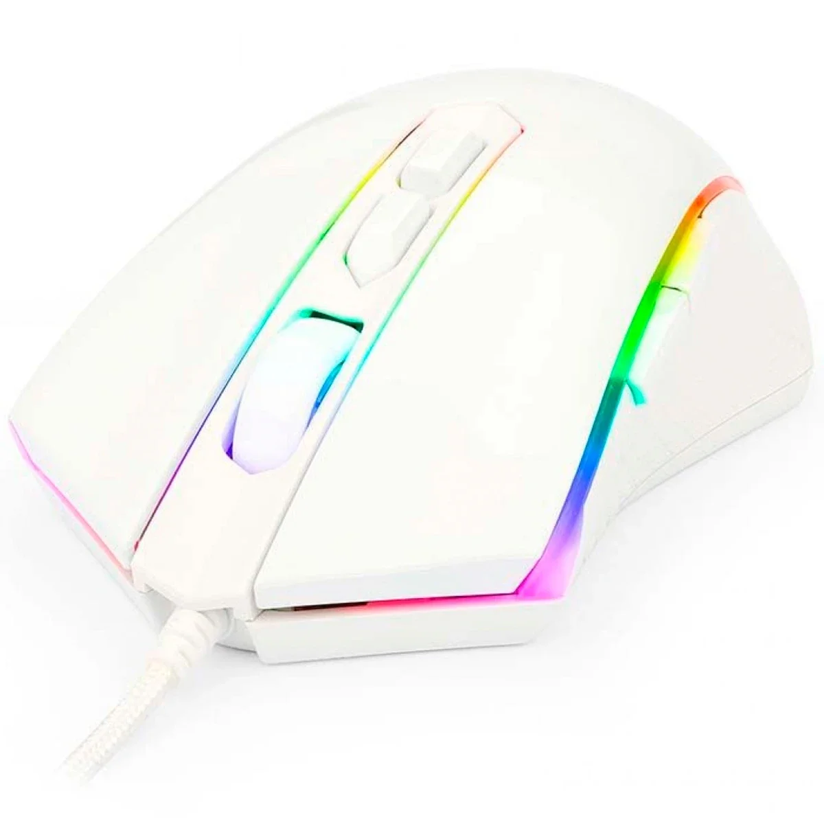 Redragon Griffin M607 Wired USB Gaming Mouse, 7200 DPI, RGB, White - Thumbnail 3