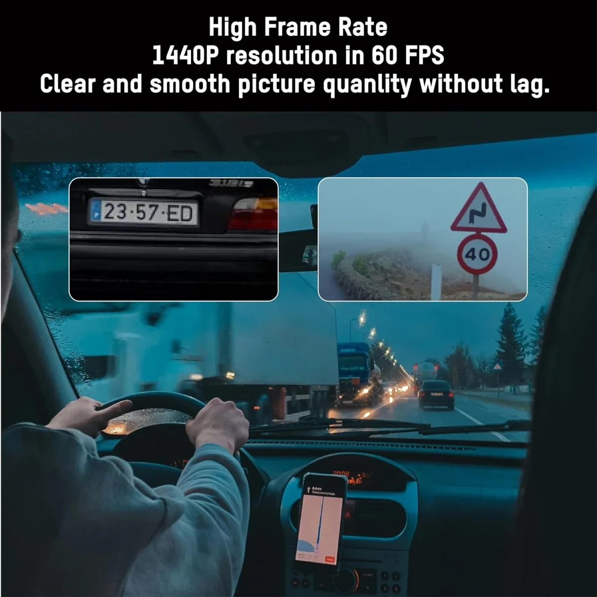 كاميرا داش HIKVISION AE-DC8222-C8 PRO (4K) ثنائية القناة 4K أمامية و1080P خلفية - Image 6