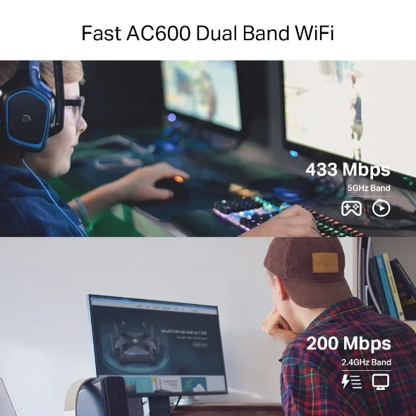 كرت واي فاي TP-LINK Archer T2E AC600 ثنائي النطاق PCI Express - Thumbnail 2