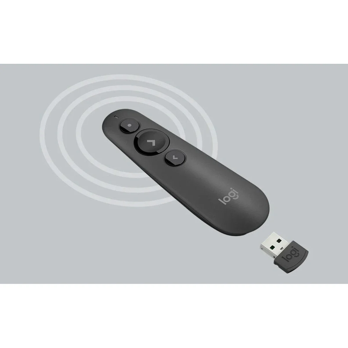 جهاز تحكم بالعروض بالليزر Logitech R500 مع Bluetooth ومستقبل USB - Thumbnail 3