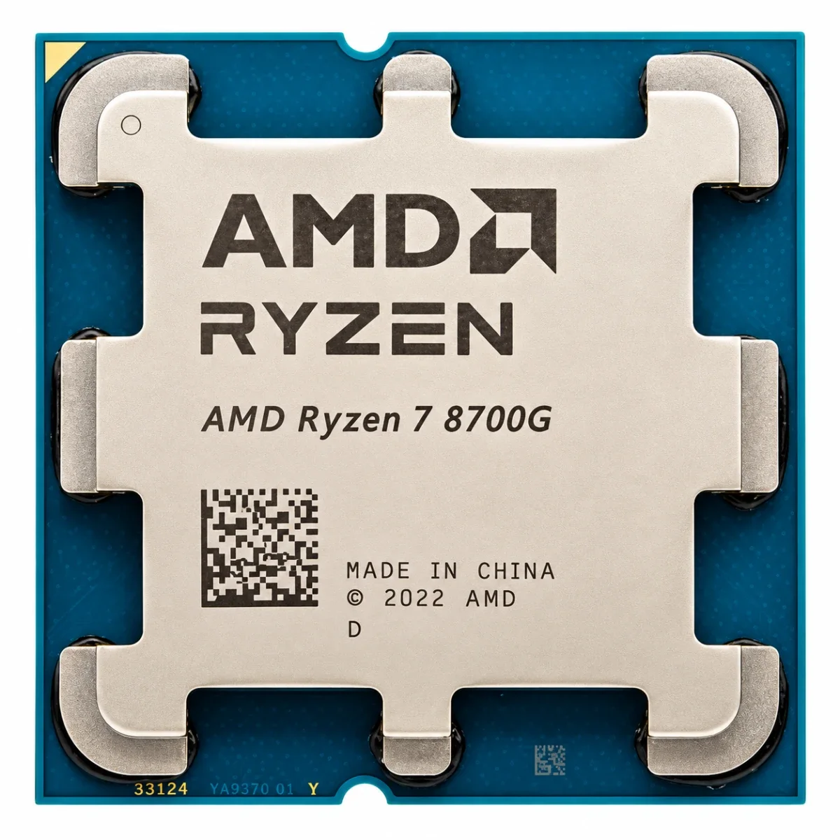 معالج AMD Ryzen 7 8700G للكمبيوتر المكتبي AM5، 8 أنوية و16 مسار، تردد أساسي 4.2 GHz وتعزيز أقصى 5.1 GHz، كاش 8MB L2 و16MB L3، Tray