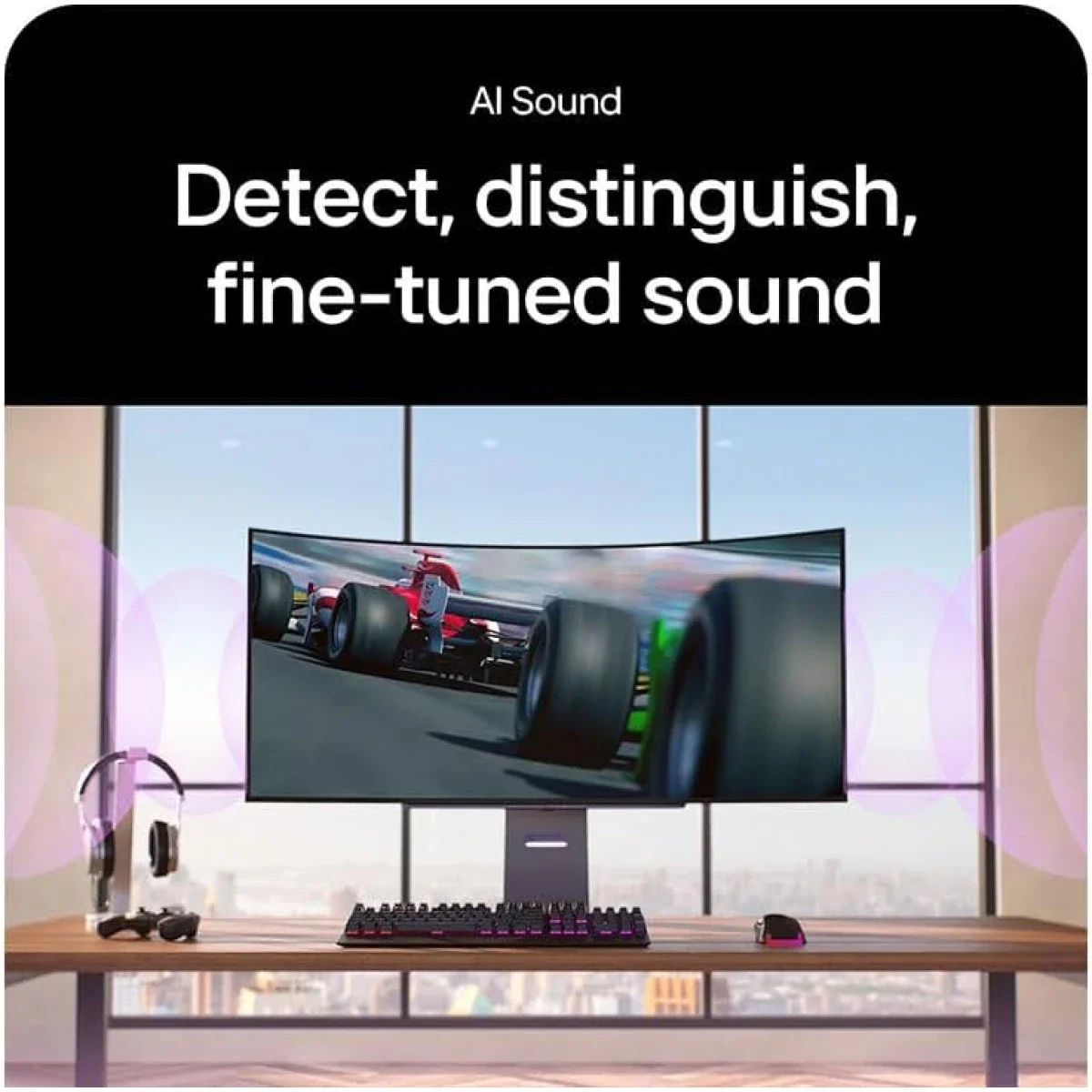 LG 45GX90SA UltraGear 45-Inch Curved OLED Gaming Monitor, WQHD 240Hz 0.03ms, Black - Thumbnail 10