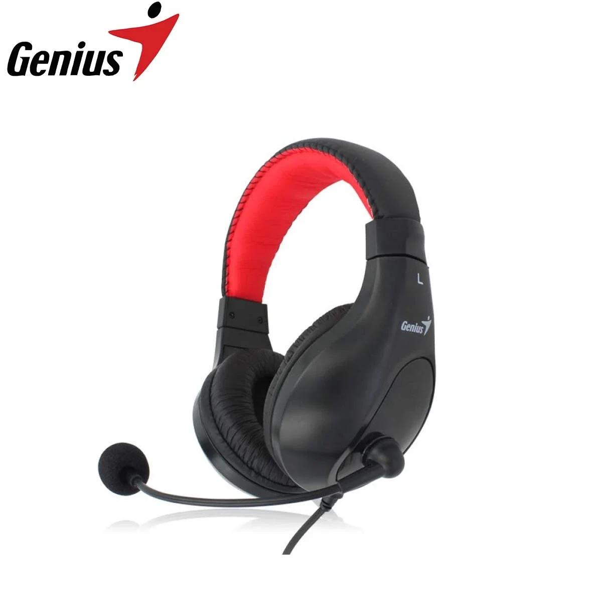 سماعة رأس Genius HS-520 بمنفذ USB 2.0 - أسود