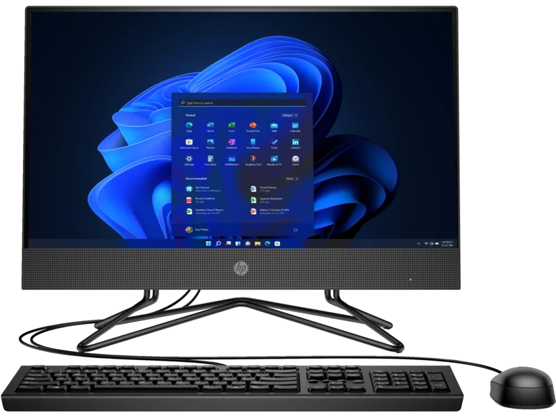 HP 200 G4 21.5-Inch All-in-One PC, 12th Gen Intel Core i3, 4GB RAM, 1TB HDD - Thumbnail 3