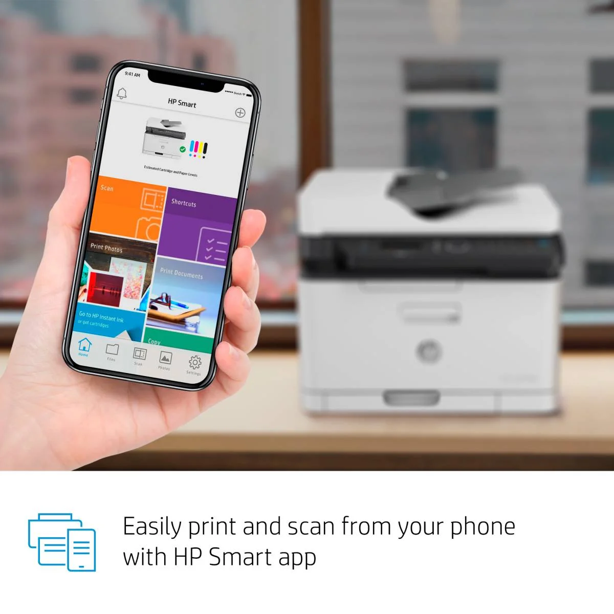 طابعة HP Color Laser MFP 179fnw ملونة مع واي فاي ودقة 600 × 600 DPI، سرعة 18 صفحة أسود و4 صفحات ملون بالدقيقة، كفالة سنة - Thumbnail 5
