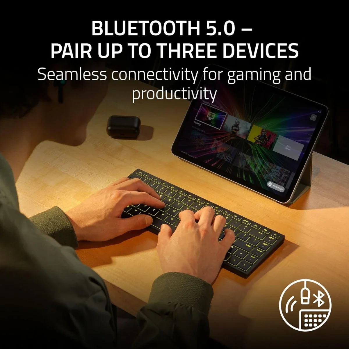 Razer Joro Portable Wireless Gaming Keyboard with Chroma RGB and Low-Profile Switches - Thumbnail 7