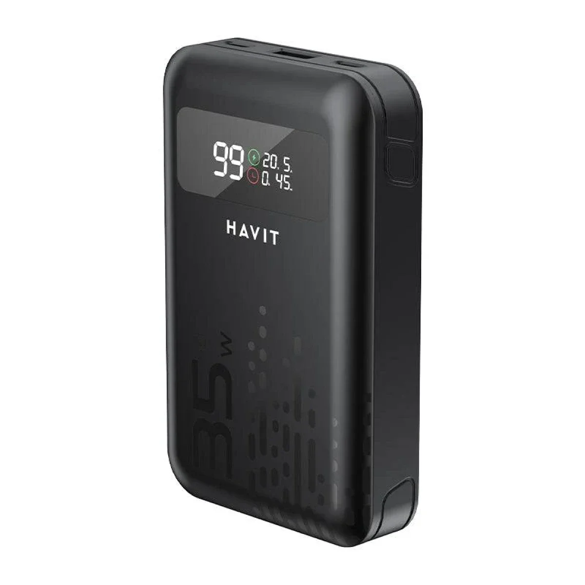 بطارية محمولة HAVIT PB5211 بقدرة 45 واط PD وسعة 10200mAh مع شاشة رقمية ذكية