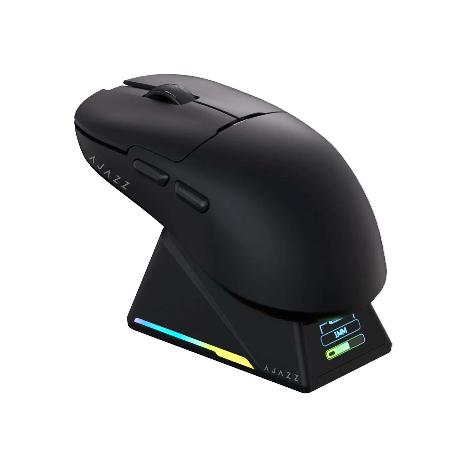 ماوس ألعاب AJAZZ AJ159 APEX Pro لاسلكي 8K بمستشعر PAW3950 وقاعدة شحن مغناطيسية، أسود