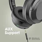 Promate Concord ANC Over-Ear Bluetooth Headphones, 27H Playback, Black - Thumbnail 16