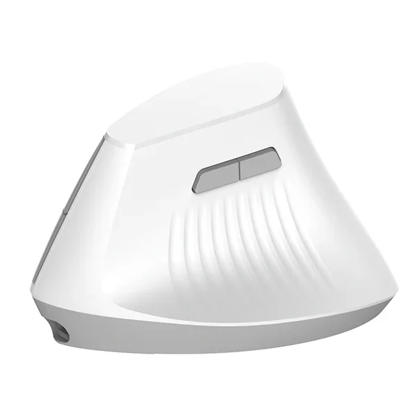 AJAZZ i300 Vertical Wireless Mouse, 1600 DPI, Bluetooth + 2.4G, White - Thumbnail 4
