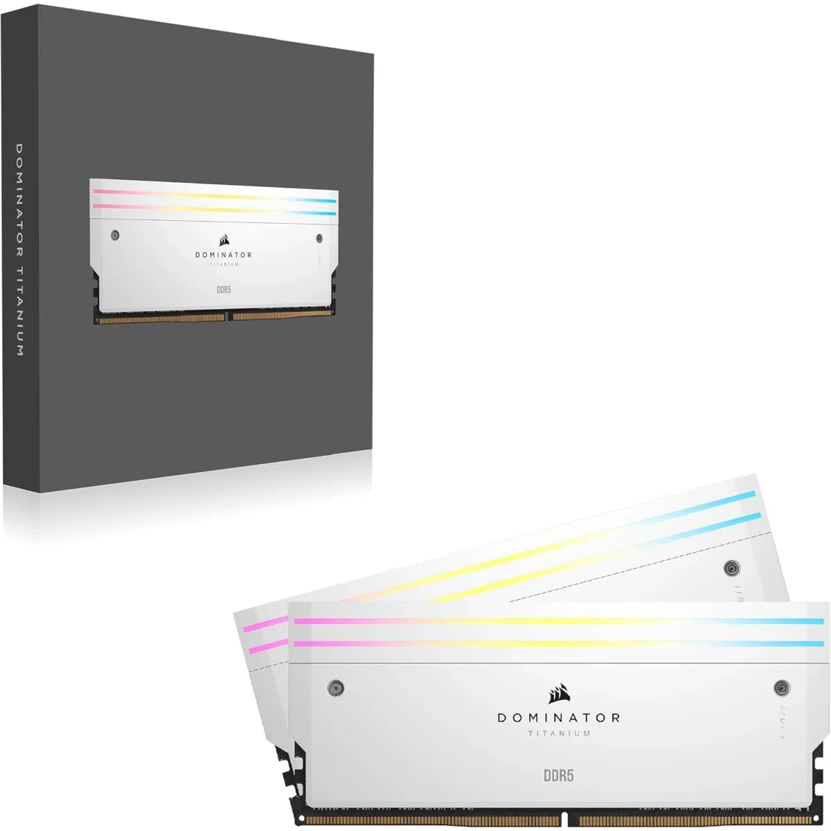 Corsair Dominator Titanium RGB 32GB (2 x 16GB) DDR5 6000 Desktop Memory White - Image 6