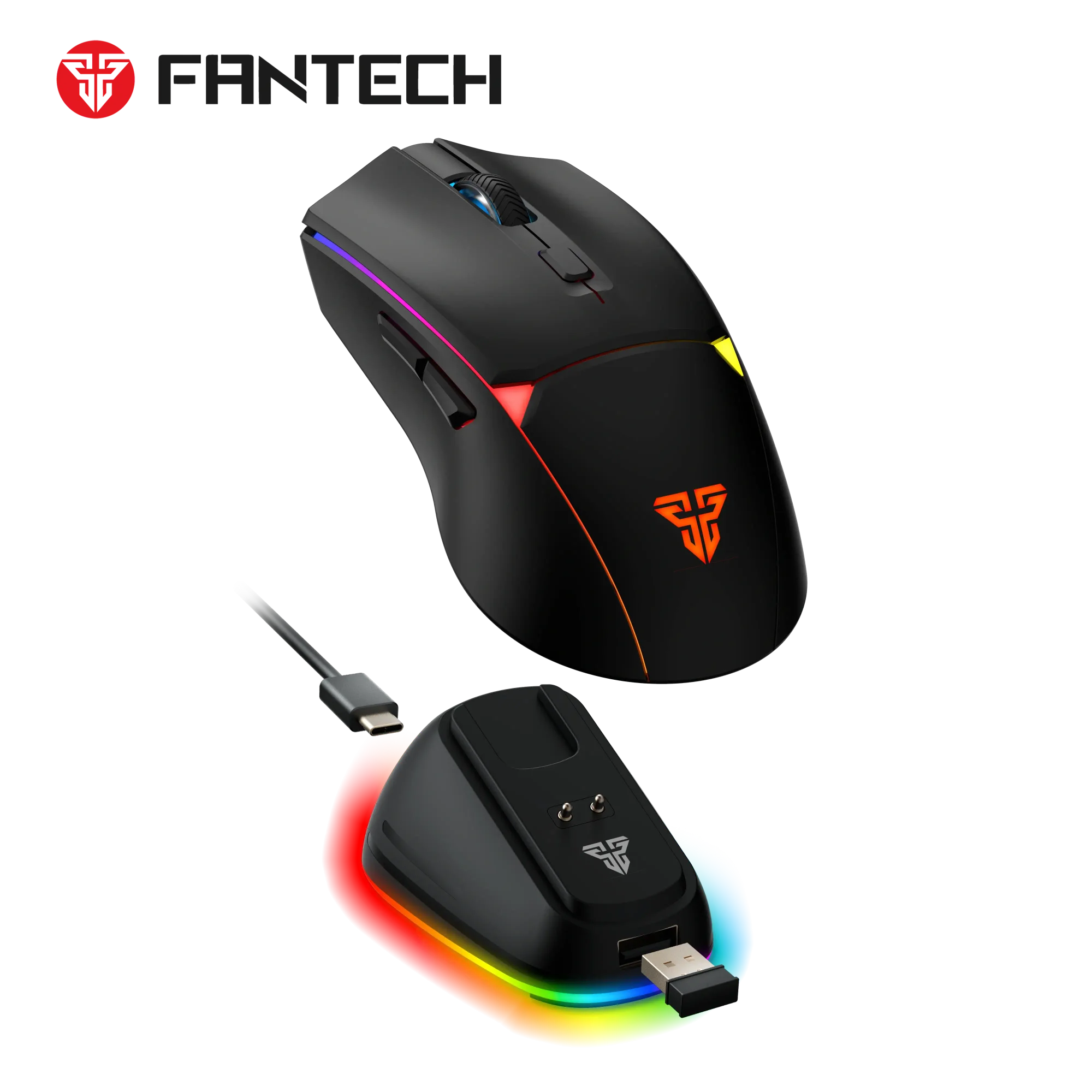 Fantech WG7V2RD CRYPTO II Wireless Gaming Mouse Black