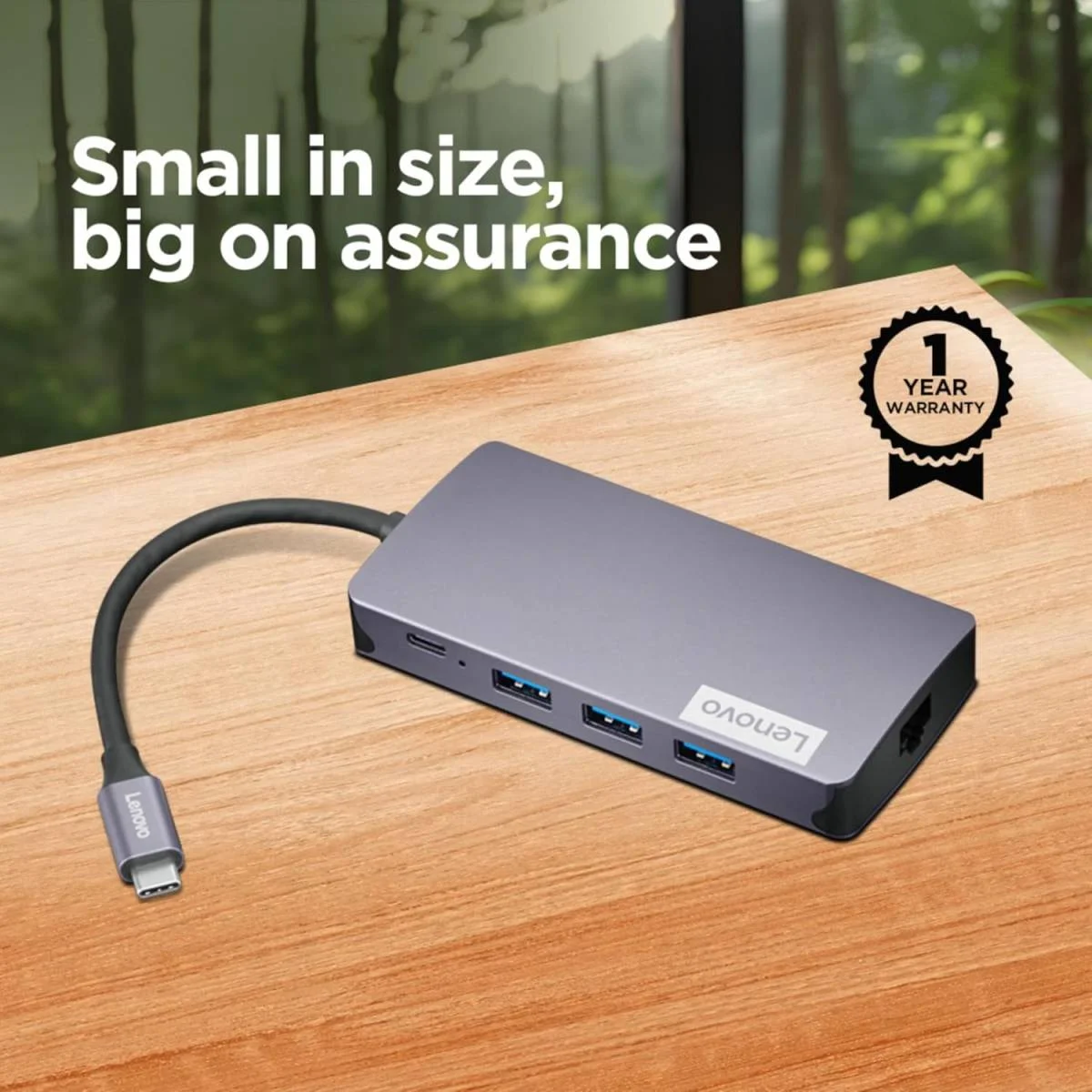 Lenovo GX91M73946 150 USB-C Travel Dock, 100W Charging, HDMI 4K, VGA & Gigabit Ethernet - Image 6