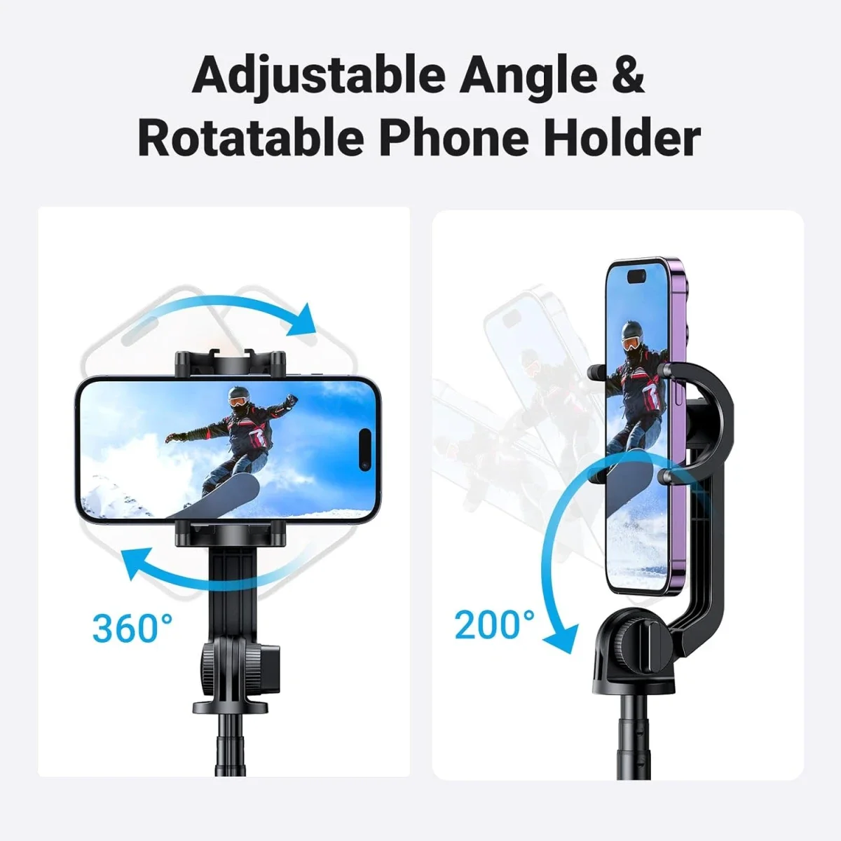 Ugreen 15062 Tripod Selfie Stick with Bluetooth Remote, 1.6m - Thumbnail 4
